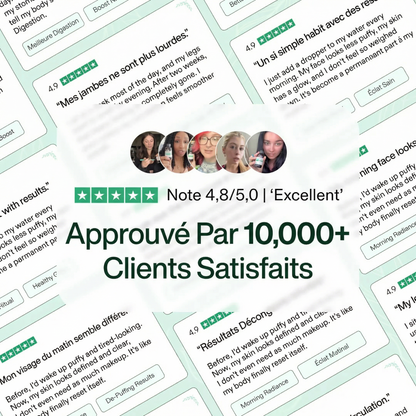 Légèreté retrouvée et gonflement réduit en 16 jours ou moins